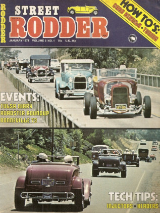 STREET RODDER 1974 JAN - VW STEERING, VENT FOR VANS, CUSTOM HEADER 
